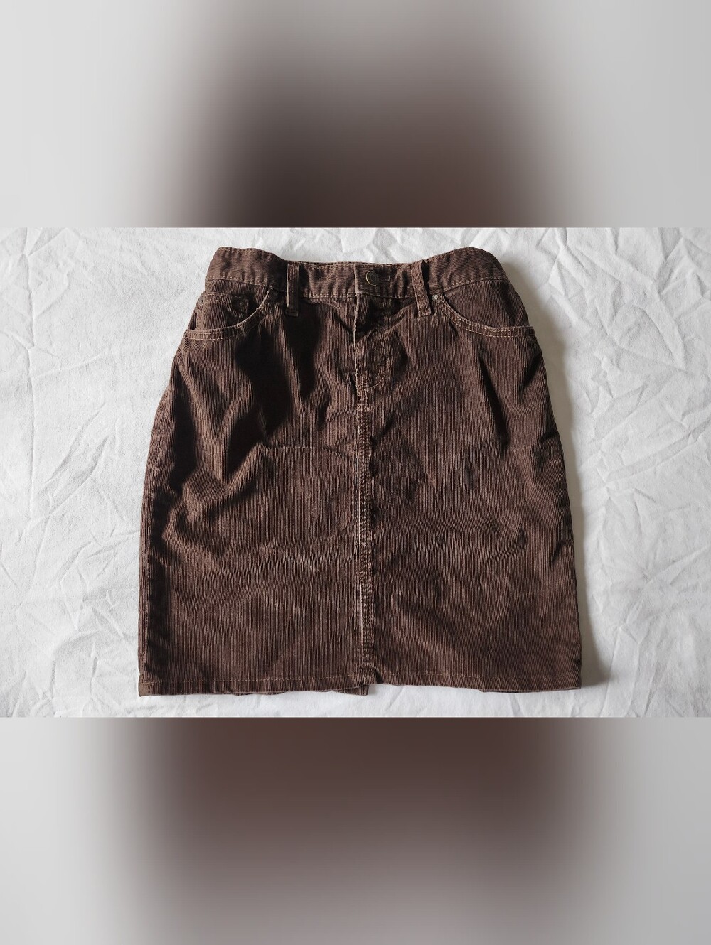 Vintage GAP Corduroy Skirt in Dark Brown